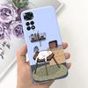 Phone Case For Xiaomi Redmi Note 11 Cover Cat Colorful Case Silicon Soft For Redmi Note11 Note11 4G Shockproof Protection Cover