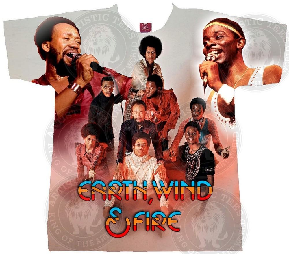 EARTH WIND AND FIRE T-SHIRT, MAURICE WHITE, PHILIP BAILEY TEE 70 S RnB MUSIC Unisex T-Shirt XXL