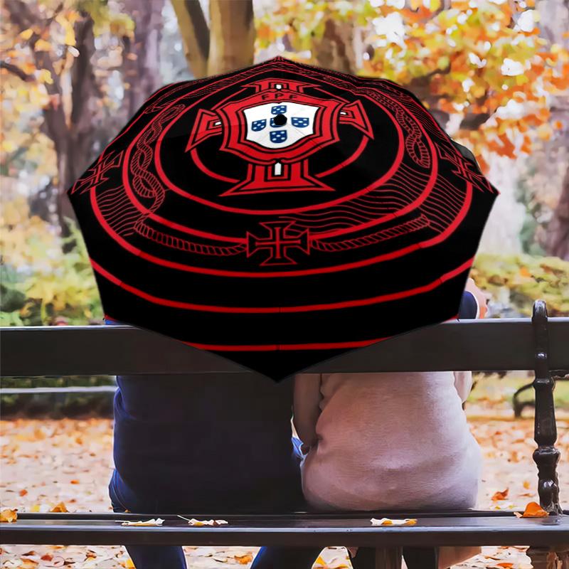 Portuguese Heritage Emblem Folding umbrella Umbrella durable light Sun umbrella travel