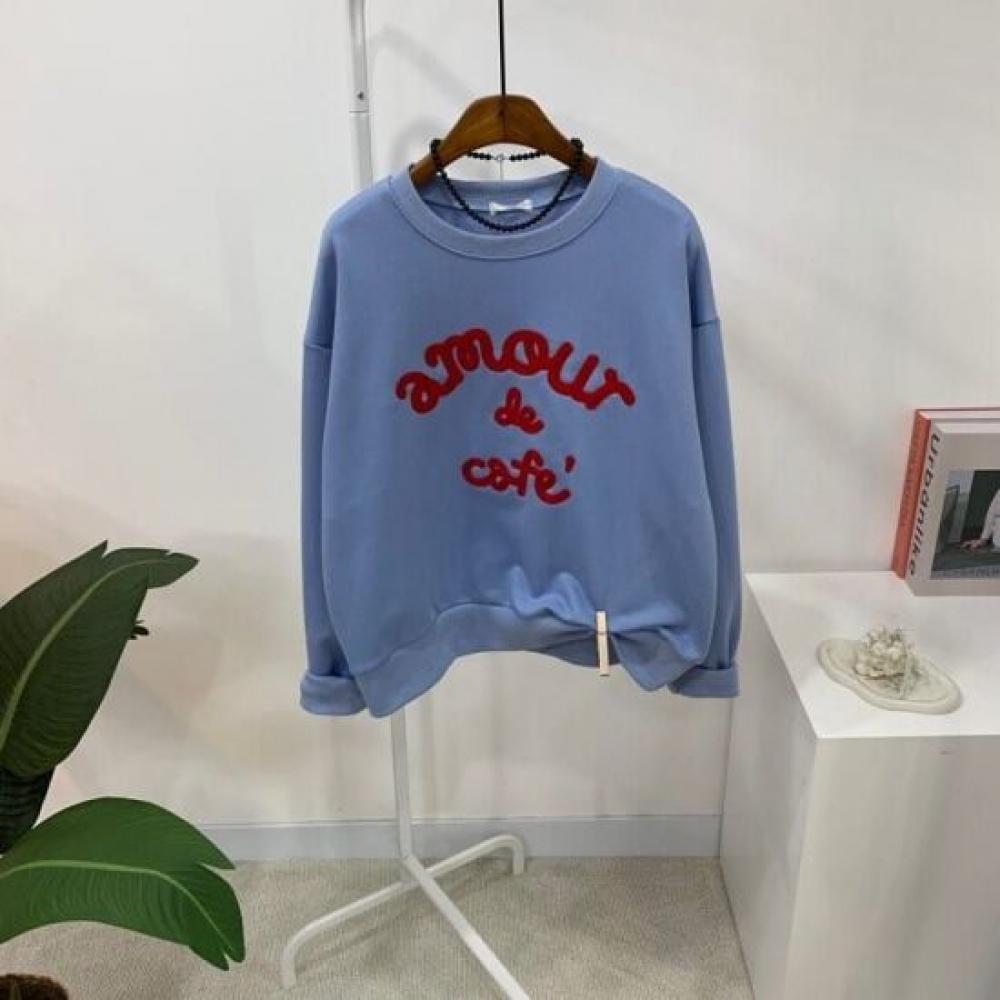 C S In The Room Ode Embroidered Long Sleeve SweatShirt 4ColorS