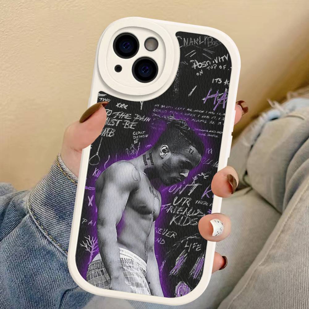 Rapper X-XXXTentacionS Phone Cover For IPhone 11 12 13 14 15 16 Pro Max Mini Plus Soft Leather Case