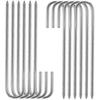 Floor Fixing Anchors - AIMOONSA - XL - Pack of 10 - Electrogalvanized Steel - 30 Cm