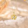 Flower Necklace with New Diamond Embedding, Light Luxury, High Grade, Collar Chain, Small Female Neckwear