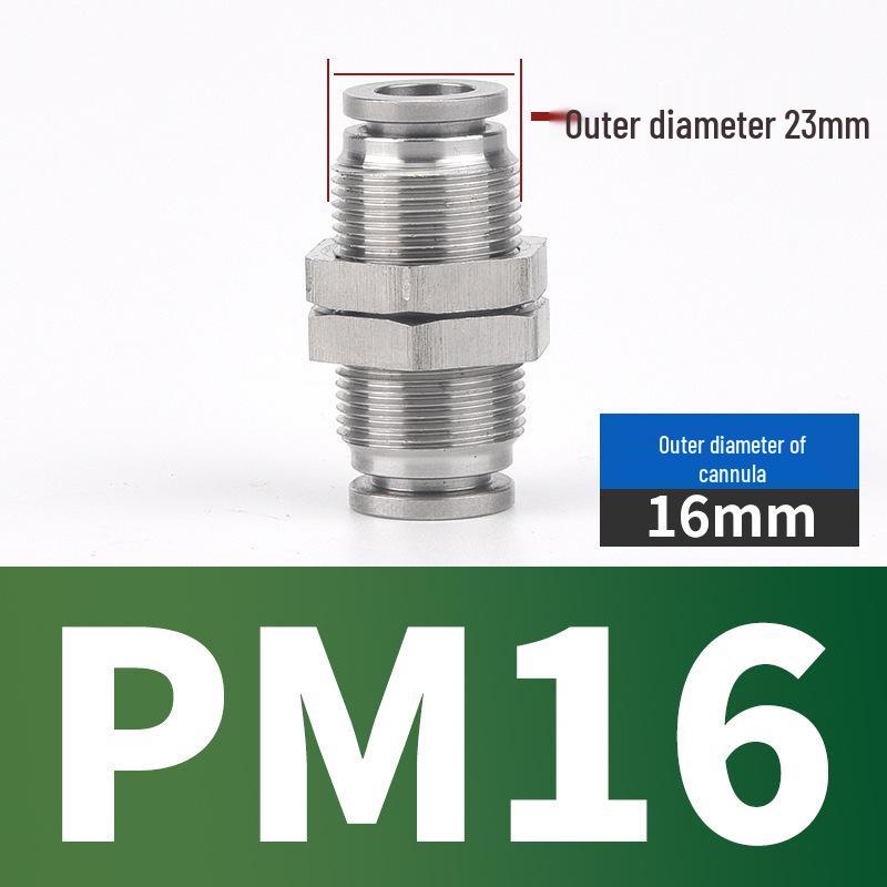 304 Stainless Steel Pneumatic Quick Connectors: High-Pressure Resistant Straight Reducer and Quick Connect Tee