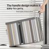 Clear Book Storage Bag Large Capacity Zipper Closure Sturdy Handles for Art Craft Supplies Stationery Organizer