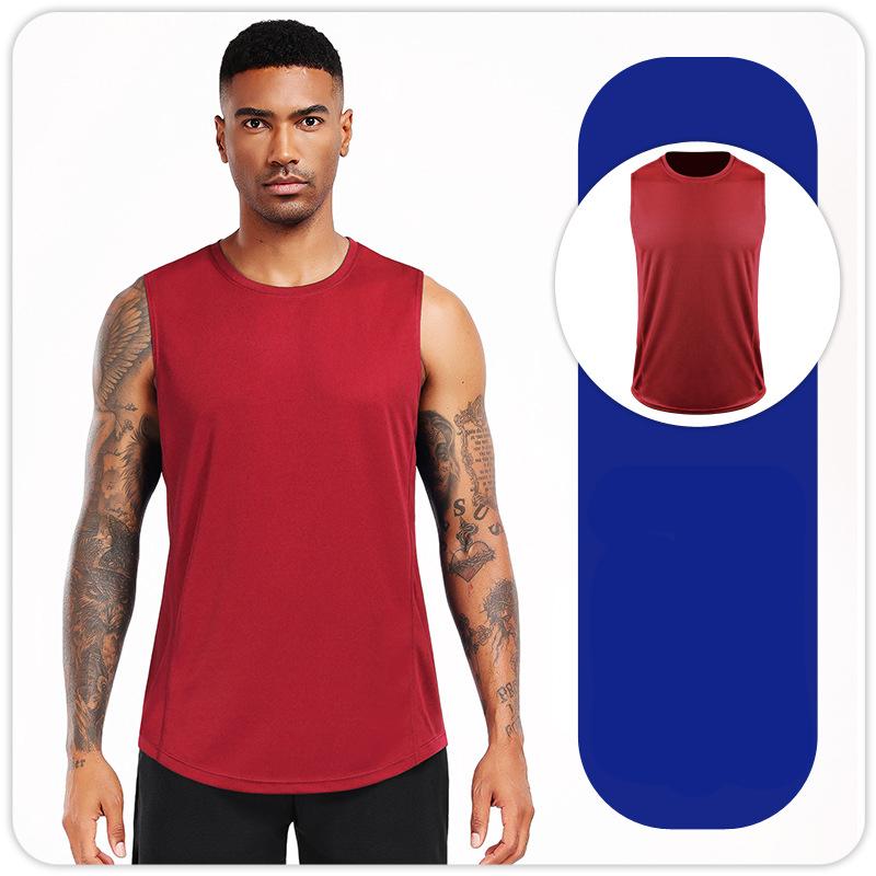 Pánské tílko na běhání do posilovny bez rukávů Joggerová tílka Tréninkový badminton Prodyšné Sportovní rychleschnoucí tričko S M L XL XXL 3XL 4XL