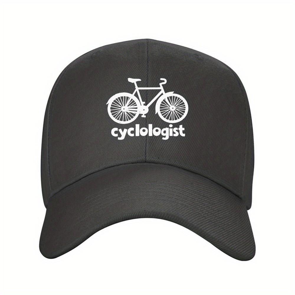 Cycologist Bicycle Graphic Baseball Cap Adjustable Polyester Outdoor Sport Snapback Hat