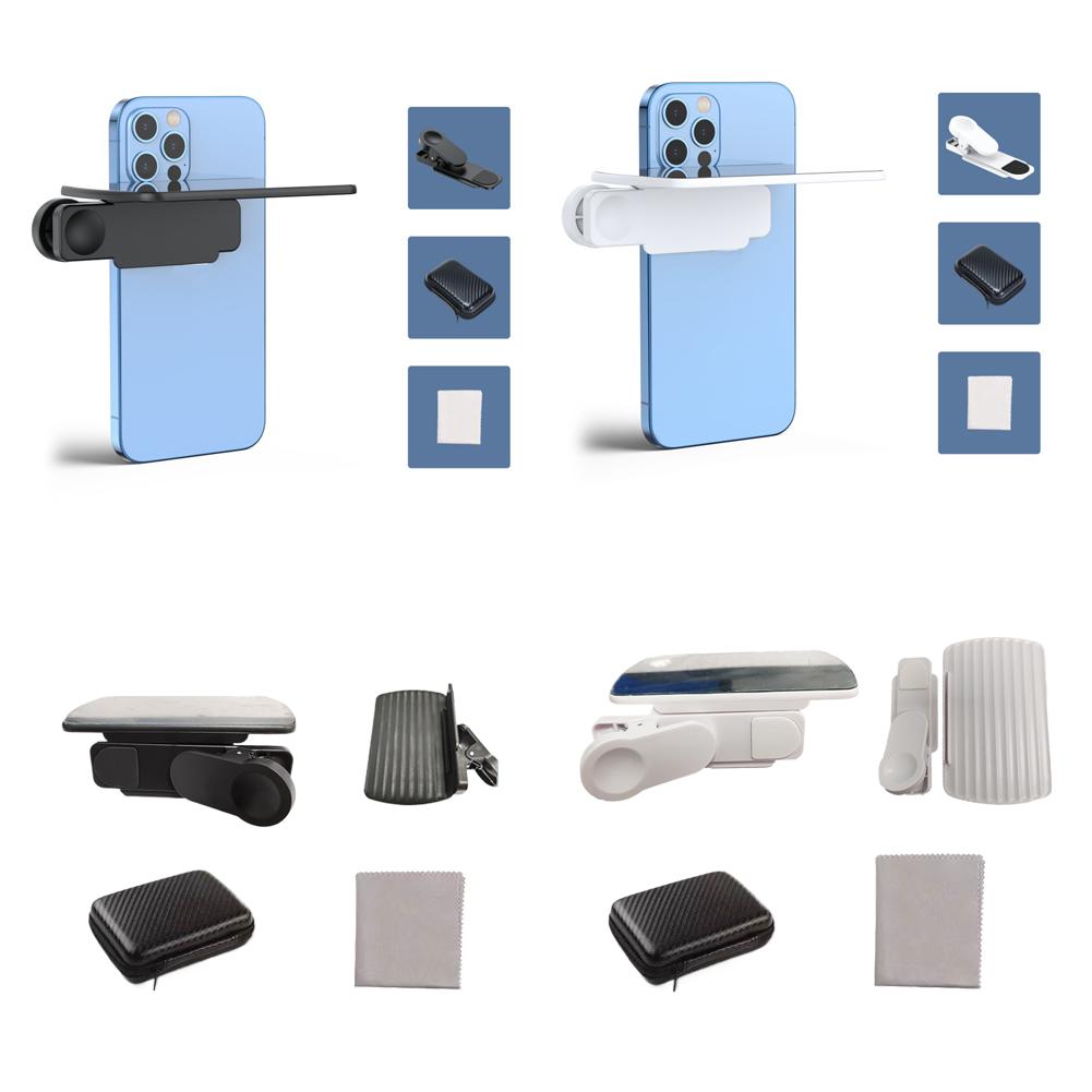 Photo Assist Mirror For IPhone & All Mobile Phones Adjustable Magnetic Phone Rear Selfie HD Vlog Mirror Photo Assist Clip Kit