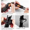 Keychain Mini Led Flashlight Bike Bicycle Light Usb Recharge 5v Dc Tail light Flash Warning Multi-functional Clip Portable Pocke