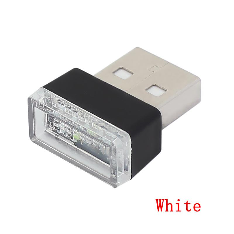 Mini Car Interior Ambient Lights Atmosphere Lamp USB LED Car Lights PC Car Decoration Light Plug and Play Decor Lamp Lighting Dome Lights 6
