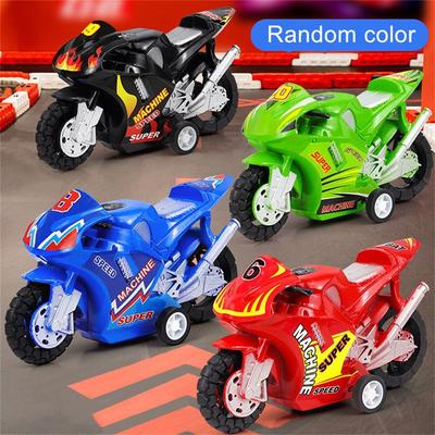 Mini For Boys Four-wheel Kids Pull Back Car Motorcycle Model Motorcycle Toy Motorbike Model