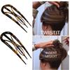 Crystal U-Shaped Hairpins, Elegant And Easy Oval Leopard Print Hair Additions, Suitable for Valentine'S Day