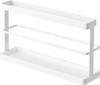 Yamazaki Tower Balcony Slipper Rack with W25 X X H15cm Film Removable Easy To Product 7628 Two-Way Tray, White, Dimensions Approx. D6.5 (excluding