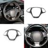 Carbon fiber style central control steering wheel trim for Chevrolet Corvette C7