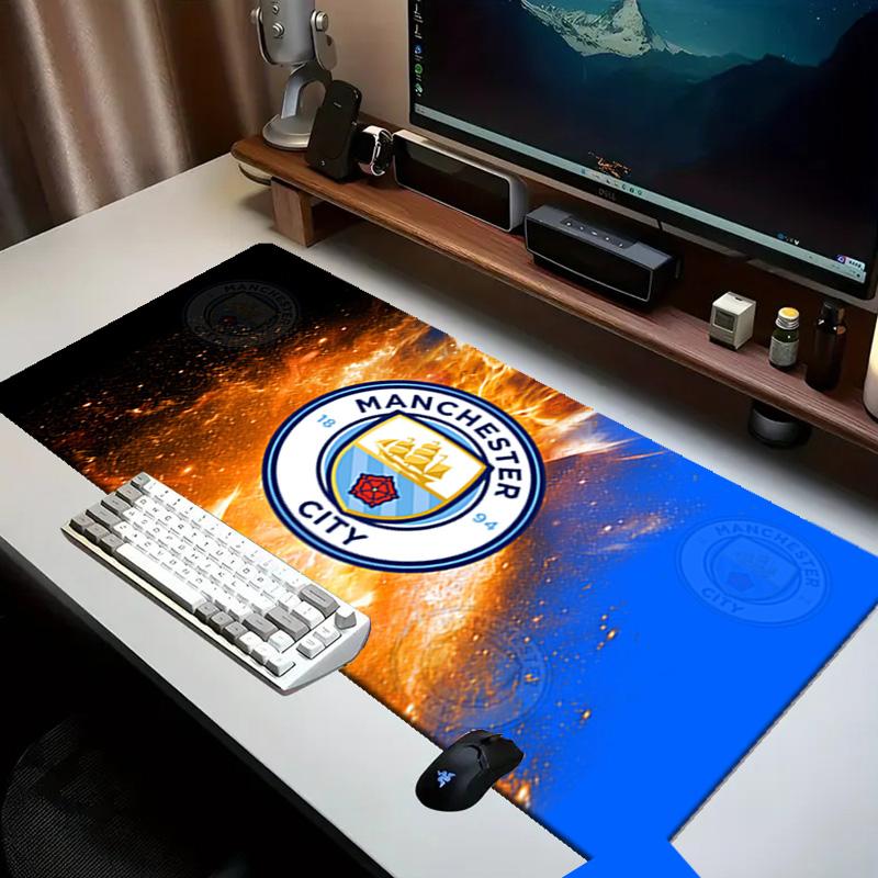 Football Manchester Crest Mouse pad Office Desk Mat, Gaming Mouse Pad Mousepad, keyboard pad,Heavy-Duty Non-Slip Rubber Backing, Gift