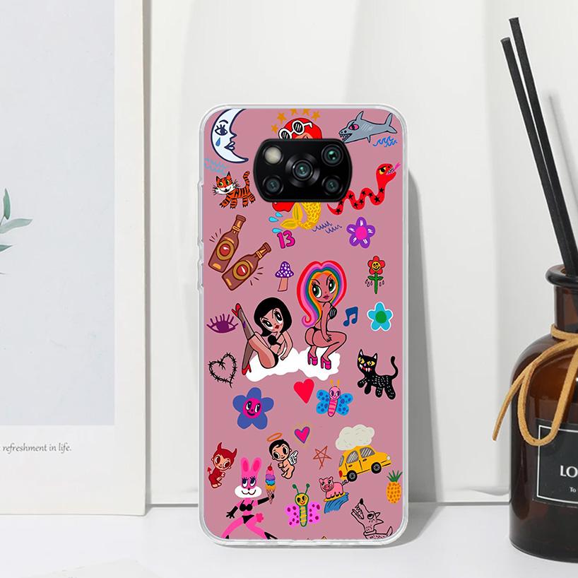 Karolg M-Manana Sera B-Bonito Phone Case For Xiaomi Poco X7 X6 X5 M7 M8 Pro F7 Ultra Redmi 15C 15 13C 13 12C 12 10 10C 10A Art F