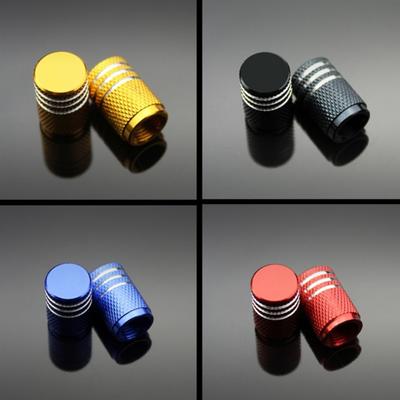 4Pcs Aluminum Car Motorcycle Tyre Tire Air Valve Cap Rim Port Dust Stem Cover