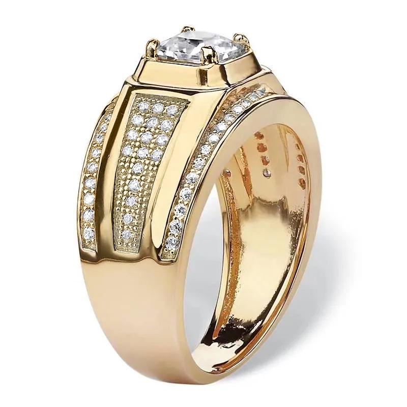 Luxury Square Wedding Engagement Rings - European & American Style