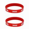 2 pezzi Austria bandiera braccialetti in silicone sport gioco braccialetti bandiere nazionali cinturino da polso per uomo donna motivazionale elastico accessori moda regali
