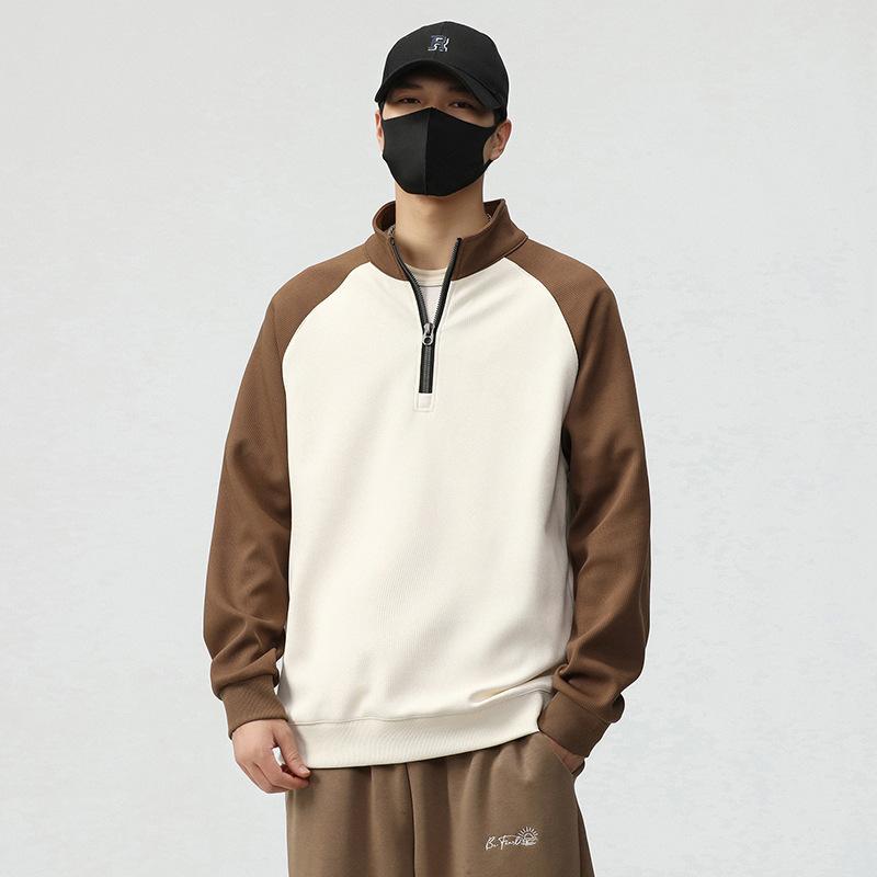 Мужской свитер мужской весна и осень круглый вырез модный бренд мужской топ с длинным — фото 4