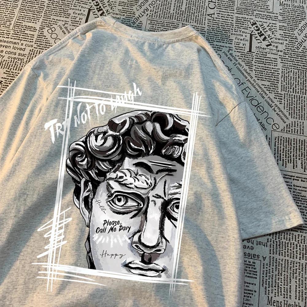 Tay Not To Lauge Art Print Tshirts Men Women Cartoon Cotton T-Shirts Cotton Summer Fashion Tee Clothes Casual O-Neck Tshirt