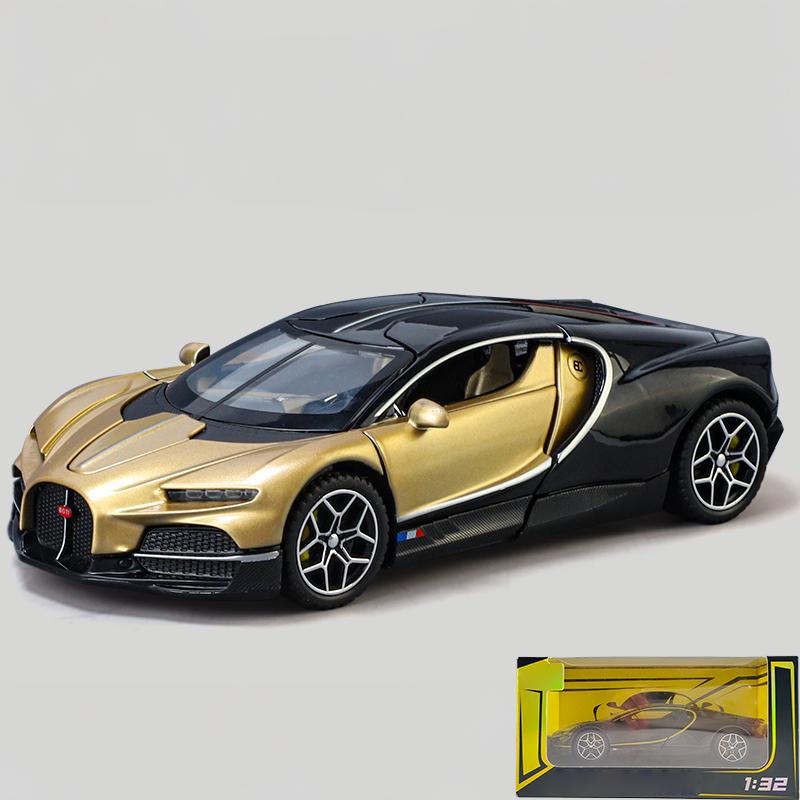 1/32 Scale Bugatti Tourbillon V16 Supercar Alloy Metal Diecast Model Car Children's Toys Mini GT Collection Hobbies Birthday Gifts Boy