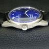 VINTAGE HMT JANATA HAND-WINDING INDIAN MENS ARABIC BLUE DIAL WATCH a440930-4