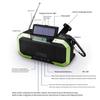 Solar Hand Cranks Radio with FM AM Band Reception Emergency SOS Alarm IPX5 Waterproof for Camping Survival Adventure