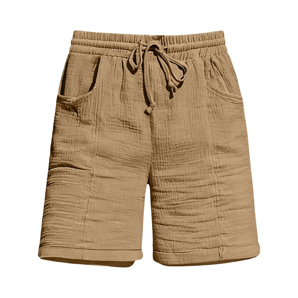 Casual en comfortabele Boho Kleur Trekkoord Shorts met Zakken voor de Zomer voor Dames