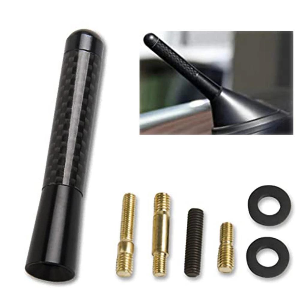 Mini Vehicle Antenna Aluminum Antenna Long Distance Travel Antenna Universal Antenna for Enhances AM/FM Radio Signals