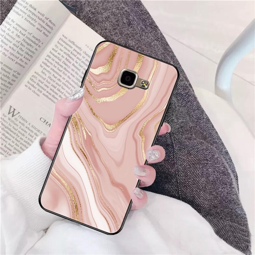 Pink Gold Marble Art Phone Case For Samsung A 13 21 30 31 32 51 52 53 70 for Huawei Honor 50 60 70 for OPPO Vivo