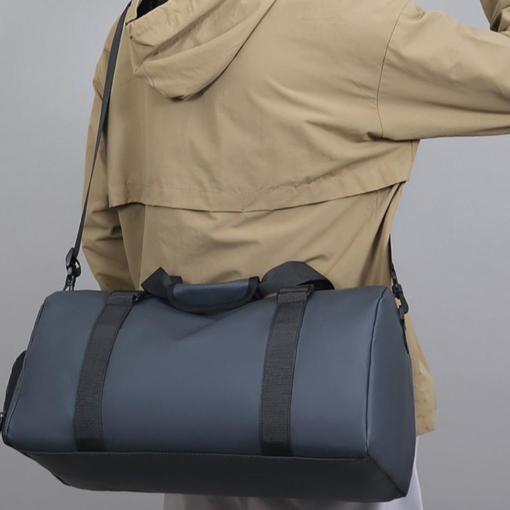 Solid Color Sports Fitness Bag Large Capacity Travel Tote Bag Portable Yoga Training Bag  Outdoor