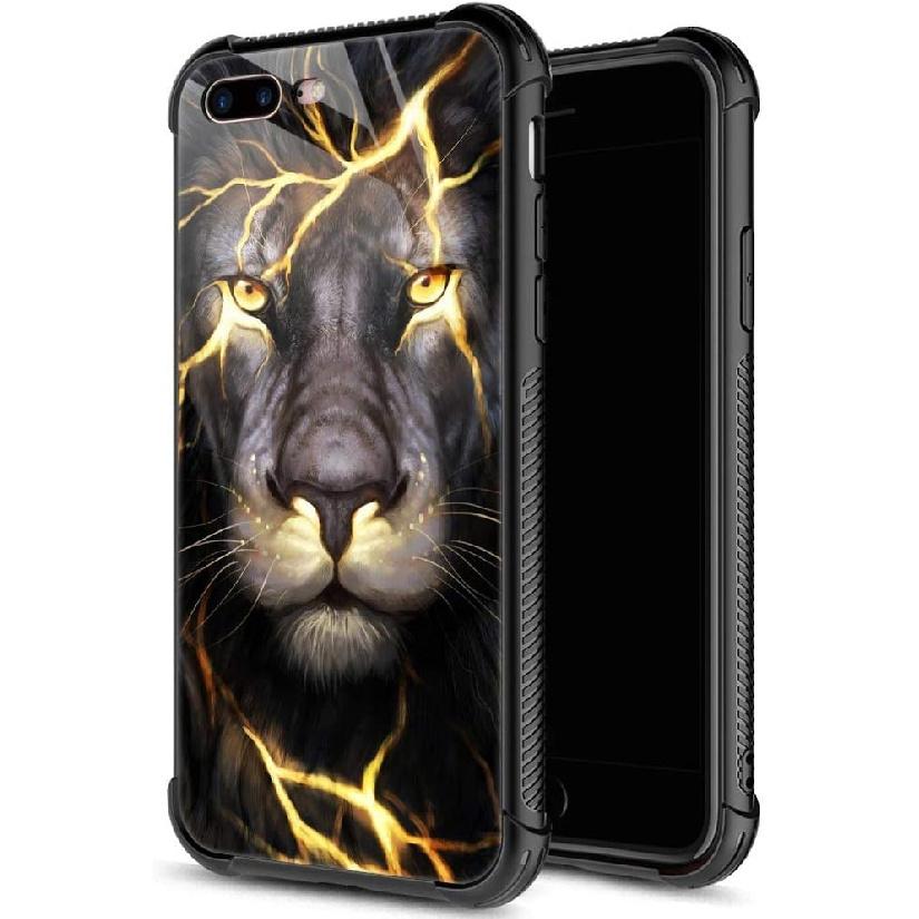 for iPhone 7/8 Plus Case, Military-Grade Protection, All-Around Shockproof Corners, Anti-Scratch Phone Case for iPhone 7/8 Plus, Magma Lion