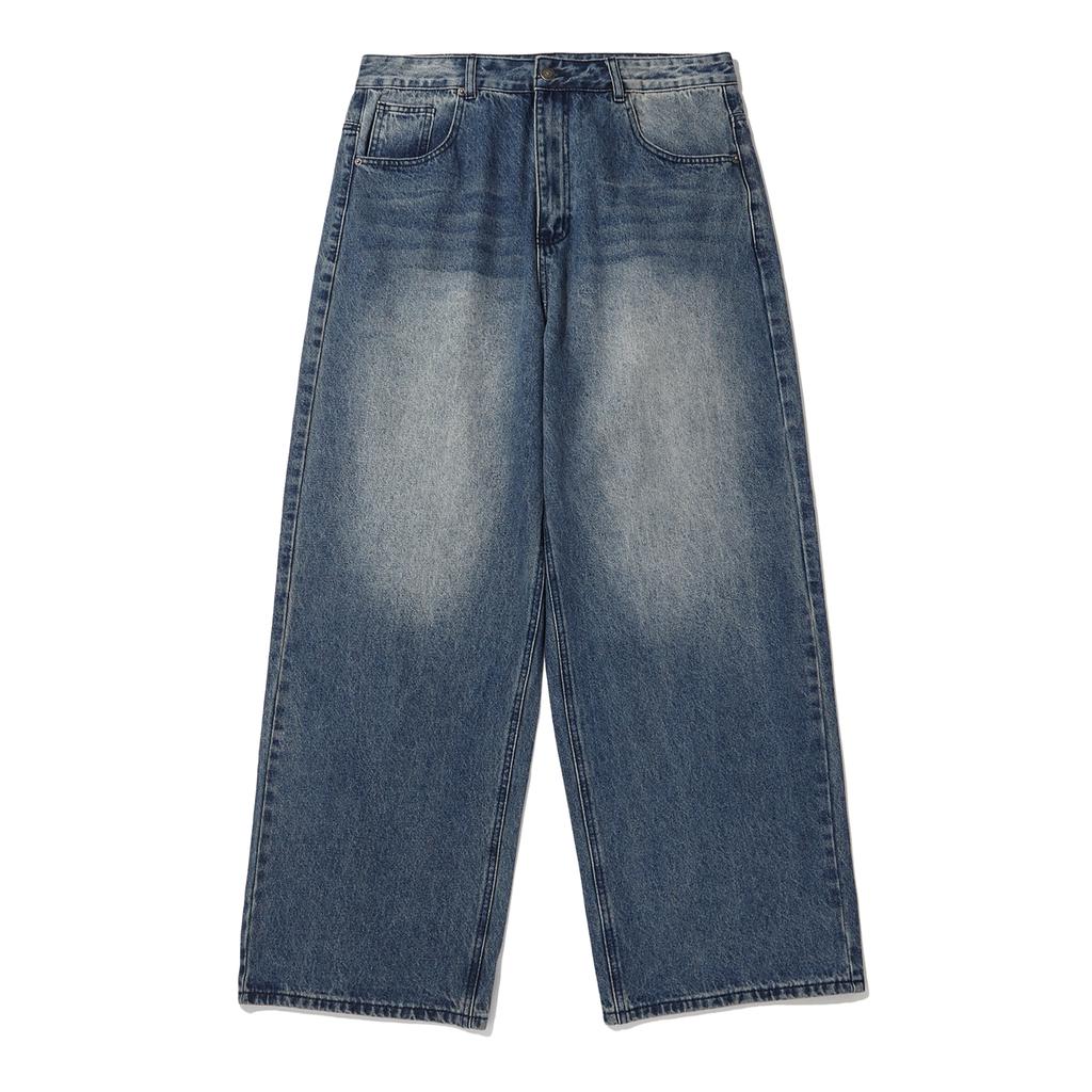 INTERCREW Deep Indigo Dark Wash Wide Denim Pants D Blue Ita1El04Adb