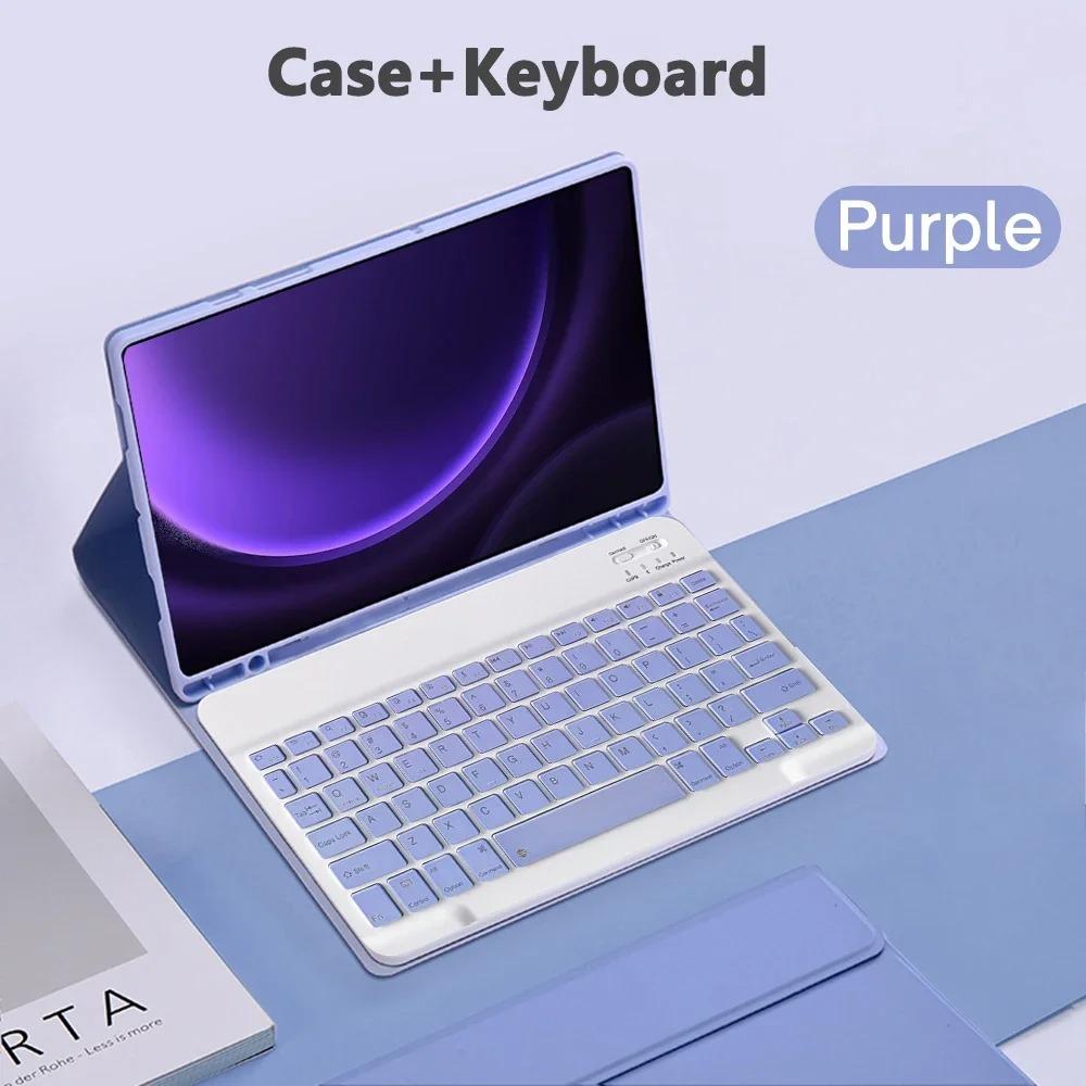 

Keyboard Case for Samsung Galaxy Tab A9 Plus, Tablet Cover for Tab S8 S9 Ultra S7 S9 FE+ A8 S6 Lite A7 Lite Magic Keyboard Case S9FE 10.9in S9 11in