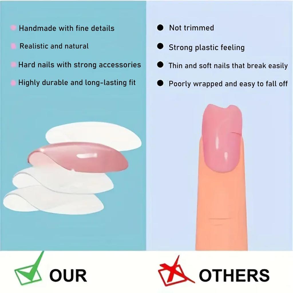 Press on Nails Halloween Square French Tip Fake Nails Mummy and Cobweb Designs Stick on Nail Nude Color Acrylic Nail Halloween Glue on Nails Full