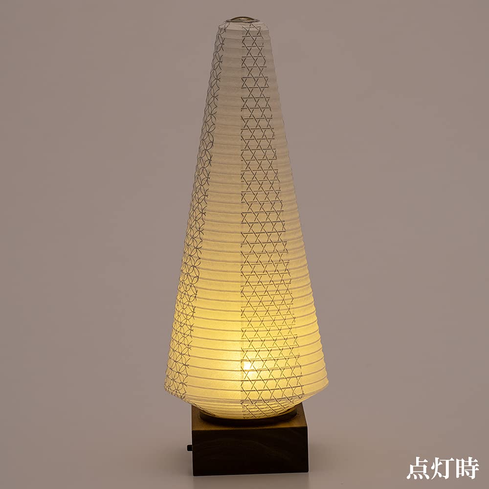 Buddhist altar shop Takita Shoten Bon lantern Mini Bon lantern Tomori 1 Walnut LED Cordless 3934 Height 30cm x Width 11cm Standing lantern Certificate
