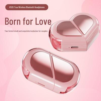 K520 Heart-Shaped TWS Bluetooth Stereo Headset