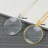 Gift Magnifier Pendant 5x Optical Magnifier Necklace Durable Portable Monocle  Reading Newspaper