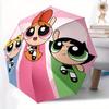 1pc Powerpuff Girls Automatic Umbrella - 8-Rib Foldable Design, Outdoor Adventures, Durable Canopy Material Yy250823178