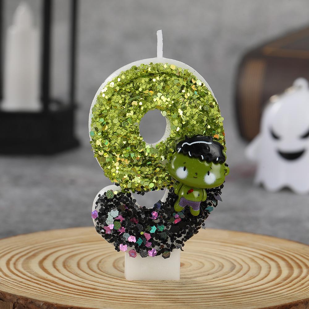 Hulk-Themed Birthday Number Candles - Cute, Funny Party Decorations