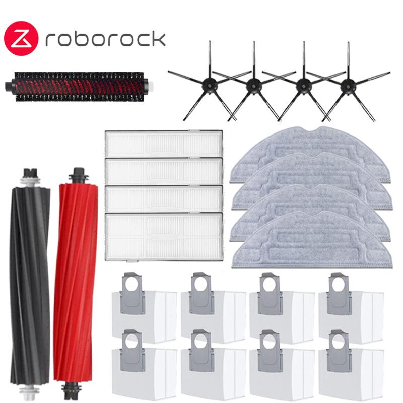 Roborock S8 Pro Ultra S8 Plus robot Vacuum Cleaner mop Choth vacuum bags Accessories Side Brush Filter Replaceable Spare Parts