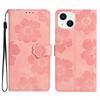 Butterflies Flowers PU Leather Case For iPhone 16 15 14 Plus 13 12 11 Pro Max X XR XS Max 10 Flip Wallet Cover Card Holder Strap