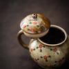 Japanese Style Imitation Firewood Teapot Handmade Rough Pottery Teapot Underglaze Colored Hand-painted Kung Fu Tea Set