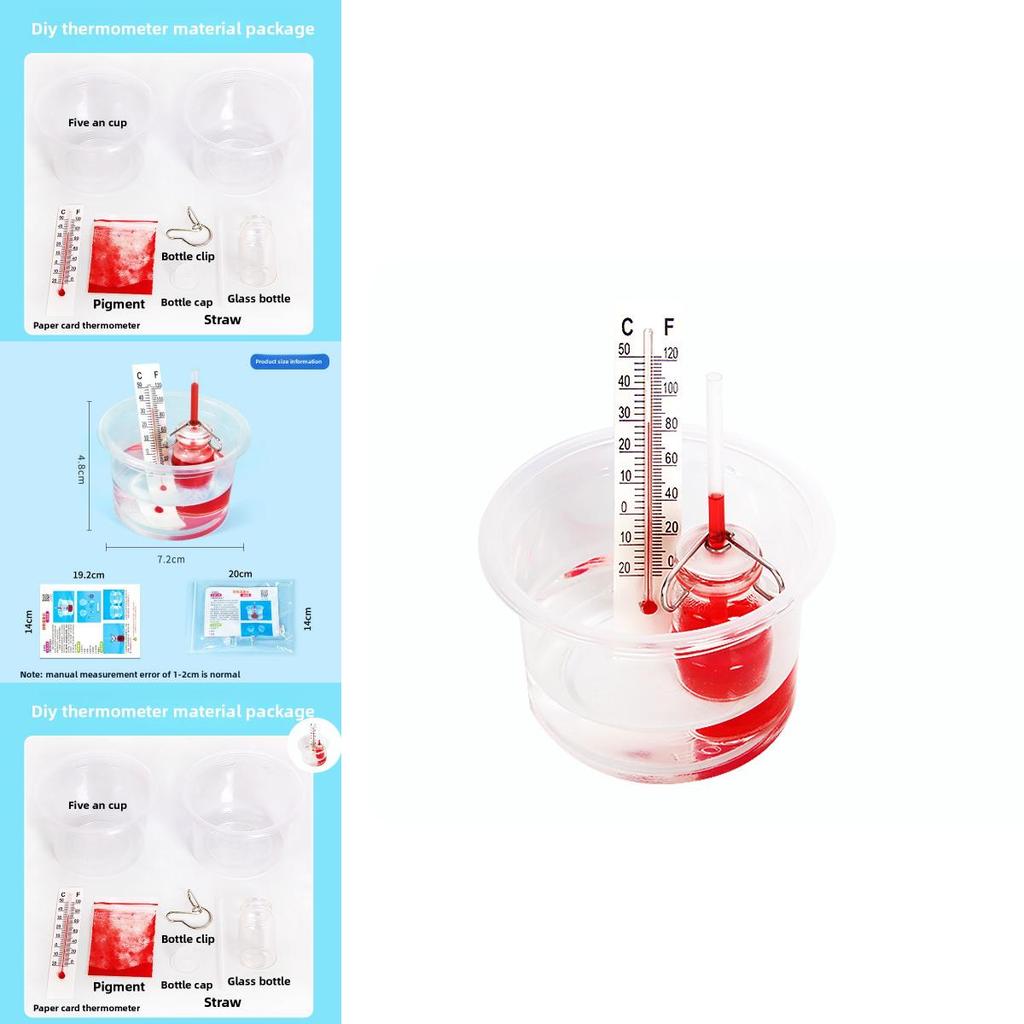 Science Experiment Diy Thermometer Kit With Fun Materials For Kids Educational Activity