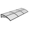 Awnings for Door Entrance, 38 X 117 In, Exterior Front Door Window Awnings with Drainage & ABS Bracket, Rain Snow Sun Protection, Overhang