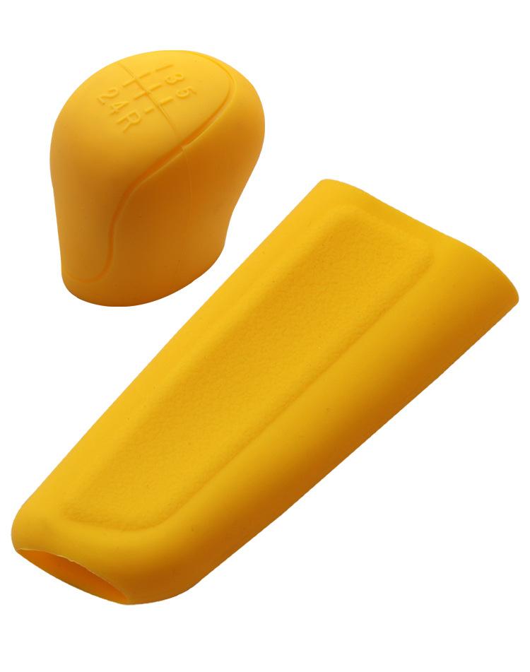 Silicone Car Gear Shift Knob Cover Shell Pink 5 6-speed Non-Slip Grip Handle Protective Covers Manual Car Interior Accessories