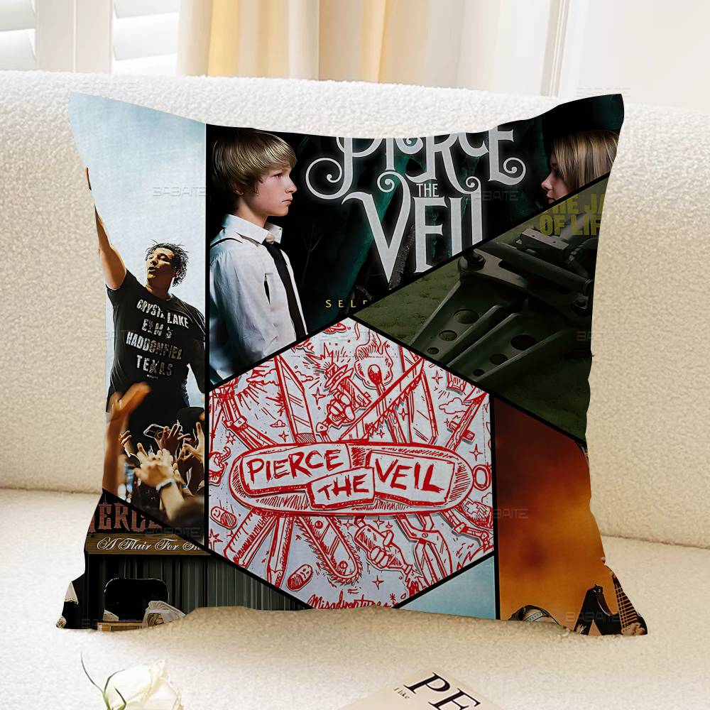 

Rock Band P-Pierce The V-Veil Personalized Pillow Cover Kids Bedroom Wild Party Decor Pillowcase Kid Birthday Shower Gift 30cmx30cm