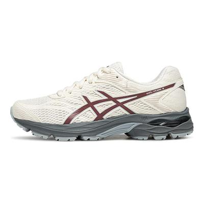 Gel-Flux 4 Fashion Versatile Low-Top Running Shoes Women Sneaker White Red 1012A523-204