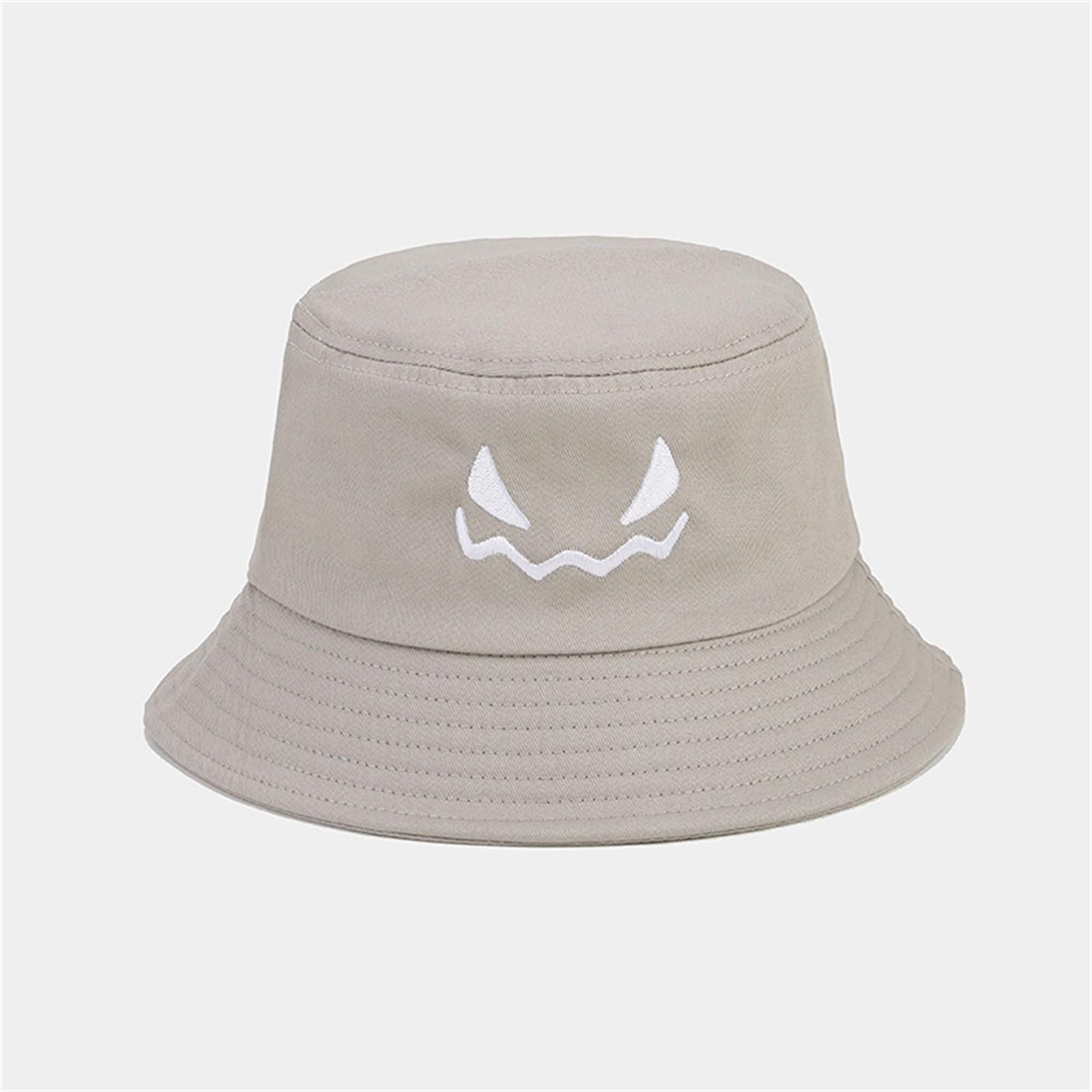 

Шляпы на Хэллоуин для мужчин и женщин, вышитые двухсторонние панамы, шляпы от солнца One Size хаки